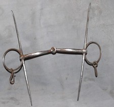 mors aiguille ancien en fer forgé cavalerie équitation (militaire?)  Espagnole