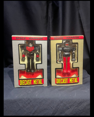Vintage diecast metal robots - diecast,
