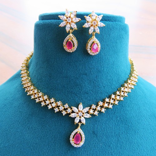 Parure collier boucles - collier,