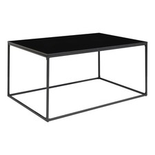 House Nordic Table Vita Noir 90x60 CM Table Basse Table de Nuit Rectangulaire