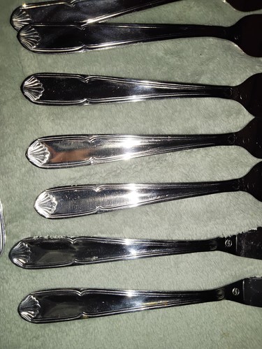 Lot six couverts poisson - six, a