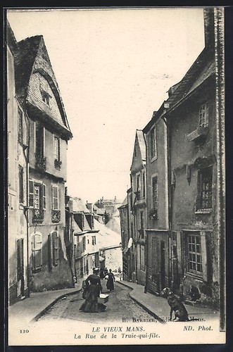 Cpa mans rue de la - le,