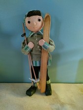 Vintage Poupée Skieur Hauteur 30 Cm 