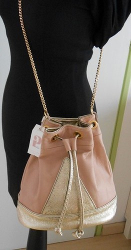 Sac seau twist nude - twist, paillette