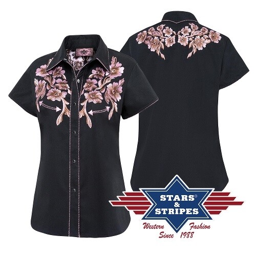 Chemise stars stripes leann - chemise,