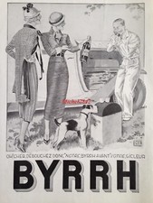 Publicité 1933 BYRRH automobile chien borne kilométrique