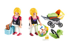 Playmobil set 6447 femme enceinte mère avec bébé landau accessoire scellé addon