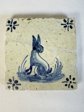 Carreau Carrelage Faience  14cm ×14 cm Lapin Rare Tiles Azulejos Déco 