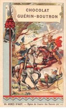 Chromos -COR11892 - Chocolat Guérin-Boutron - Armes d'hast - Epieu de guerre