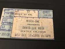 David Lee Roth Concert Ticket