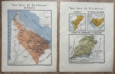 LARMAT L "LES VINS DE BORDEAUX" MEDOC LOUPIAC ST CROIX DU MONT ST MACAIRE  1949