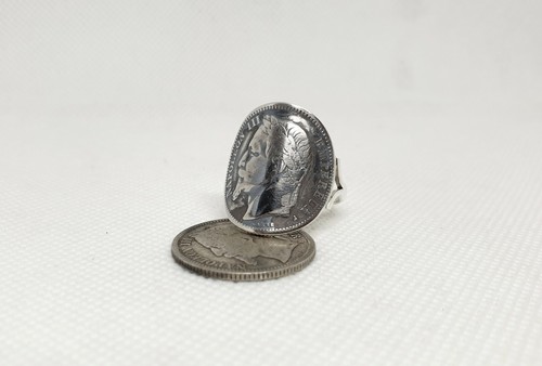 Bague pièce monnaie 1 - de,