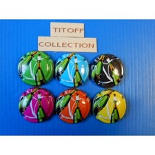 la série de 6capsules de champagne générique bouteille