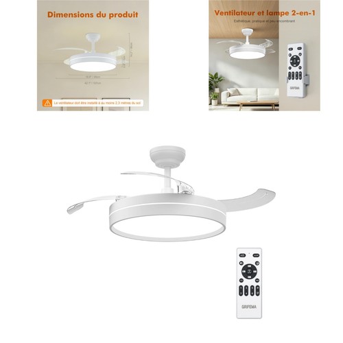 Ventilateur plafond grifema - plafond,