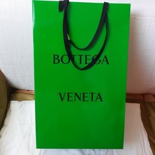 Sac shopping Bottega Veneta Vert Brillant 30x48x12.50