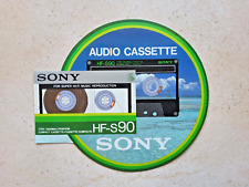 SONY Autocollant sticker  ancien 1980 audio cassettes K7 vierges 