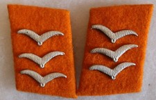 patte de col troupe Ober-Gefreiter de réserve Luftwaffe  allemand 2e guerre