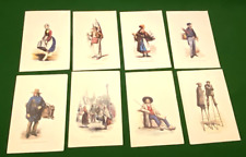 Série de 8 Menus AIR FRANCE- Gravures Anciennes B. GERRARD- Paris Manille - 1984