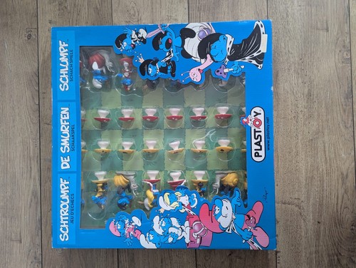 Jeu échecs schtroumpf - jeu, d'échecs