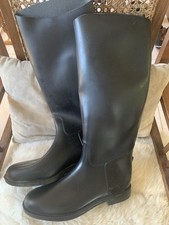 Bottes noires cavalières pluie équitation taille 42 décathlon