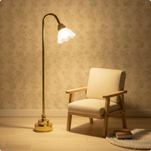 Lampadaire miniature led - lampadaire, à