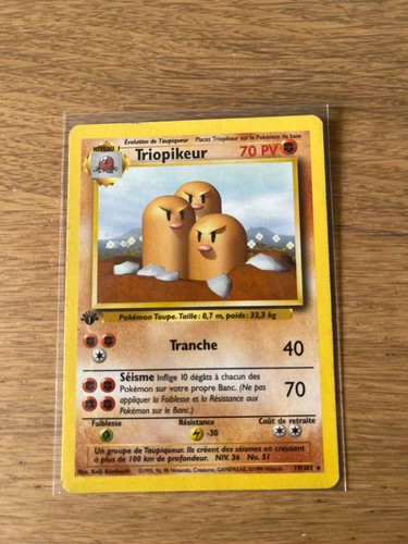 Carte pokémon triopikeur - carte,