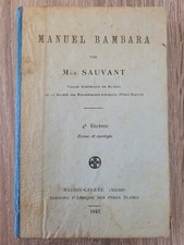 Livre ancien Manuel Bambara -