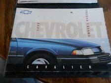 92 Chevy Cavalier Propriétaire Opérateurs Manuel