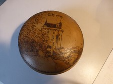 ancienne boite ronde  en bois