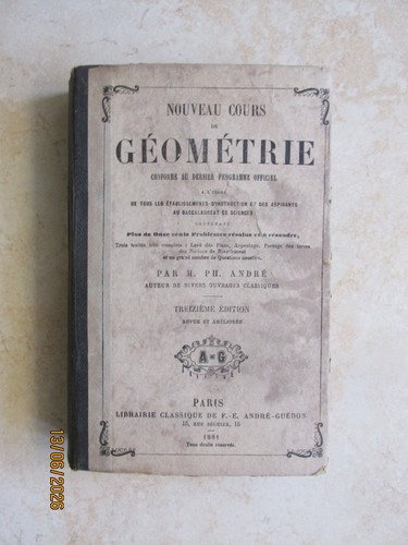 Géométrie livre ancien - livre,