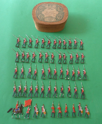 Plats étain zinnfiguren - d'étain,