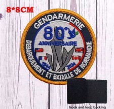 Patch Gendarmerie 80e Anniversaire D Day Débarquement Normandie 1944–2024 Velcro
