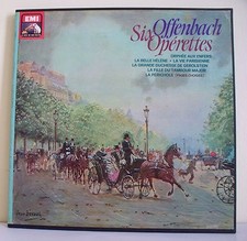 6 x 33T OFFENBACH Coffret Disques LP 12" SIX OPERETTES - EMI VOIX MAITRE 52720/5