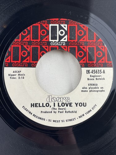 The doors hello love you - "hello,,