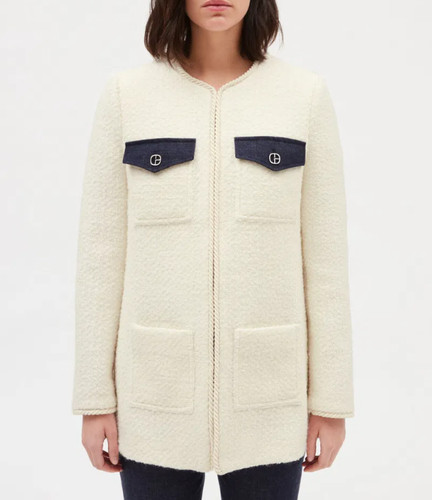 Claudie pierlot ecru - pierlot, tweed
