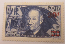 TIMBRE FRANCE N° 493 - CLEMENT ADER - AVIATION - NEUF AVEC CHARNIERE