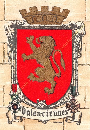 Carte postale france - carte, blason