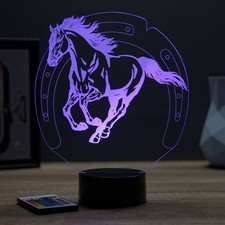 Lampe illusion 3D Sport Cheval