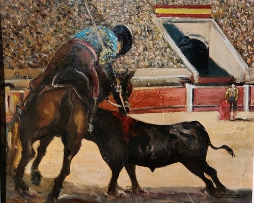 Tableau tauromachie par jésus - tableau,