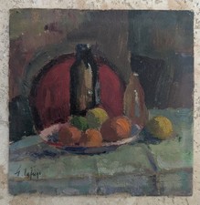 Huile sur Carton Signée