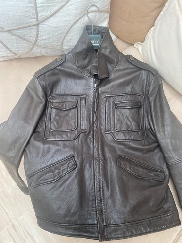 Blouson cuir marron devred - cuir,