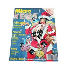 Magazine Micro News n°16 décembre 1988 vintage + poster