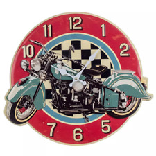 Horloge old motorcycle, déco route 66, pendule morther road,  Harley Davidson
