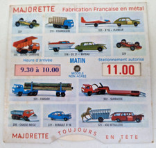 Majorette rail route ancienne disque de stationnement horodateur rare