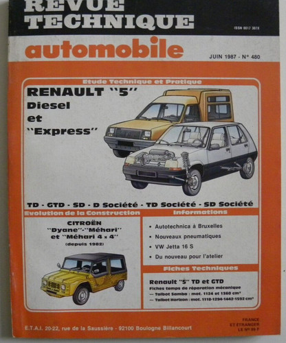 Revue technique automobile - technique,