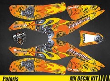 Kit Déco Quad / Atv Decal Kit Polaris Scrambler Trailblazer  - Motor Skull Yello