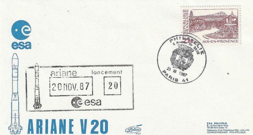 Esa enveloppe 1987 fusée - enveloppe,