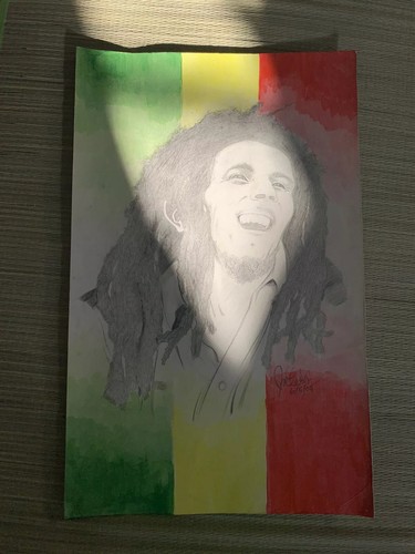 Vtg handmade bob marley 420 - vtg,