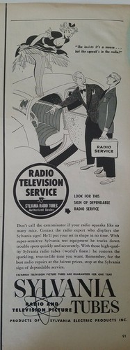 1950 sylvania radio television - 1950,