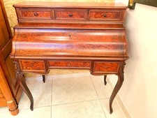 Bureau à cylindre en loupe – époque Napoléon III très bon état avec clés 